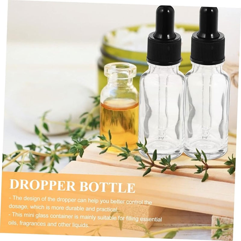 10 Pack 8 8x2 8x2 8CM Glass Dropper Bottles Essential Oil Holders Travel Size For Aromatherapy DIY - Image 4
